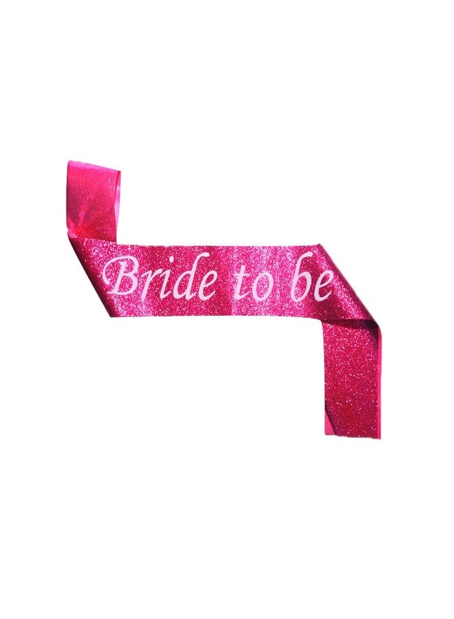 Zeki 'Bride to Be' Sash for Bachelorette Party Hen Party Decorations Supplies Accessories, Wedding Engagement Party Favors Gift (Pink) - Image 1